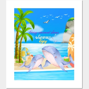 Enjoy summer every moment shines Posters and Art